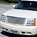 Spec-D Tuning Chrome Front Bumper Hood Grille Compatible with 2002-2006 Cadillac Escalade EST ESV