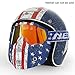 NENKI Motorcycle Goggles Mask NK-1019US For 3/4 Motorcycle helmets And Retro Harley helmet, Detachable Mask, US Flag Style | Patriot Graphic(Irridium Red Lens)
