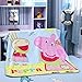 FairyShe Baby Fleece Blanket Cartoon Print Fuzzy Blanket Plush Crib Sheet,39