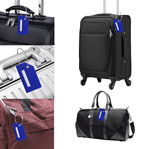 Silicone Luggage Tag with Name ID Card Perfect to Quickly Spot Luggage