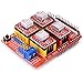 AUKUYEE CNC Shield Contoller Kits for 3D Printer, Includes CNC Shield V3.0,Nema 17 Stepper Motor, A4988 Stepper Motor Driver, Heat Sinks, Perfectly Compatible with GRBL