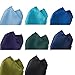 Farmunion Mens Pocket Square Handkerchief for Wedding Party, Solid Colors (26 Pieces)