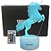 YODAFOOR Unicorn Night Light Lamp, Unicorn Toy Gifts for Boys Girl Teen Kids, Bedroom Table Decor Light, 16 Color Remote Lamp Smart Touch