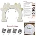 Slowton Cat Door, Pet Door for Cats Interior Door 2 Way Kitty Hole Shape Pass Fits Hollow Core Glass Solid Door for Cats up to 21lbs, Hidden Litter Box in Basement Laundry Room Easy to Install