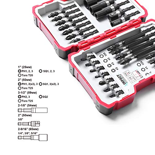 Protorq Impact Driving Accessory Set, 26-Piece,Industrial Strength, 1/4" Hex Shank