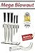 SUPER SHARP!! 6 Piece Stainless Steel Black Handle Kitchen Knife Block Set - 8