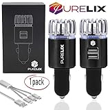 Premium 2in1 Car Air Purifier Ionizer and Dual USB Fast Charger