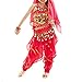 BellyLady Kid Belly Dance Costume, Harem Pants & Halter Top For Halloween-Red-M