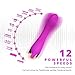 Vibrator Dildo Adult Sex Toys for Women G-Spot Rabbit Waterproof Rechargeable 12 Powerful Modes Silicone Clitoris Vagina Stimulator Wand Massager Sex Things for Couples Vibrater (Purple)