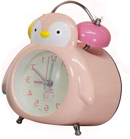 Amazon Co Jp 1本 目覚まし 時計 大音量 ベル子供 ペンギン 光 置き時計 アナログ おしゃれ めざまし時計 ホーム キッチン