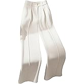 GORGLITTER Women's High Waisted Dress Pants Dressy Casual Straight Wide Leg Work Business Office Pants