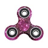 [Figit] The Anti-Anxiety 360 Spinner Helps Focusing Fidget Toy Premium Quality EDC Focus Toy for Kids & Adults - Best Stress Reducer Relieves ADHD Anxiety and Boredom Cube Bearing (red starry sky)