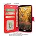 S6 Active Case, Cellularvilla [Stand Feature] Flower Texture Wallet Case [Diamond Jewel] Premium [Bling Luxury] Pu Leather Flip Cover [Card Slots] for Samsung Galaxy S6 Active G890 (Red Bling)