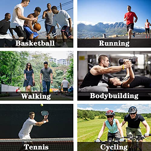 fashioncool Men\'s Women’ s Non Slip Gym Sneakers Lightweight Breathable Athletic Running Walking Tennis Shoes Red835 EU 40