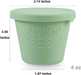 PandaEar 12 Pack Silicone Baby Food Storage Containers 4 oz with Lids view 3
