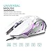 LENRUE Wired Gaming Mouse with LED Optical, 4 DPI Adjustment Levels, 6 Buttons for Laptop, PC, Mac (White)thumb 4