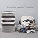 Haundry Collapsible Laundry Basket, 22 inch Tall Large Round Laundry Hamper for Clothes Storage