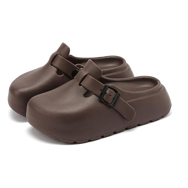 SALIGNA Women's Platform Clogs – Adjustable Buckle Non-Slip Sandals, Slip-On Garden & Beach Shoes - View #3