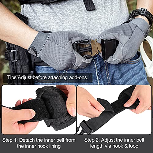 Tactical Battle Belt Quick Release MOLLE Belt Tactical