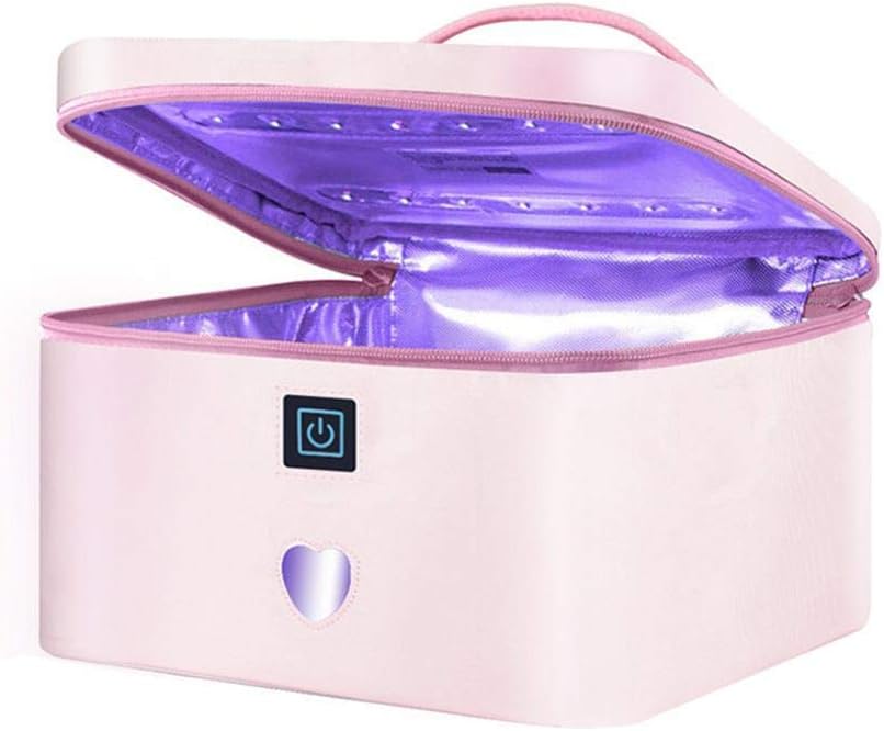 Portable UV Sterilizer Bag UVC LED Dis~Infection Storage Box Multifunctional Travel Mobile Phone Disinfector Boxs for Toothbrushes Underwear Jewelry
