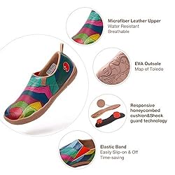 UIN Women's Walking Travel Shoes Slip On Microfiber