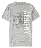 Aeropostale Men's AERO NY Logo T-Shirt X-Large Gray