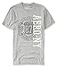 Aeropostale Men's AERO NY Logo T-Shirt X-Large Gray