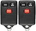 KeylessOption Keyless Entry Remote Control Car Key Fob Replacement for Caravan, Town and Country GQ43VT7T (Pack of 2)