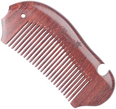 Breezelike No Static Precious Fish Shaped High-rank Pterocarpus Santalinus Wood Fine Tooth Pocket Comb