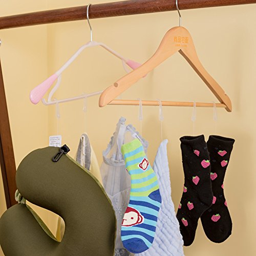 handrong 1000 Pieces Plastic J Hooks Fasteners for Socks T-Shirts Clothing Retail Display Hanger (White)