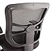 Alera Elusion Series Mesh Mid-Back Multifunction Chair, Black