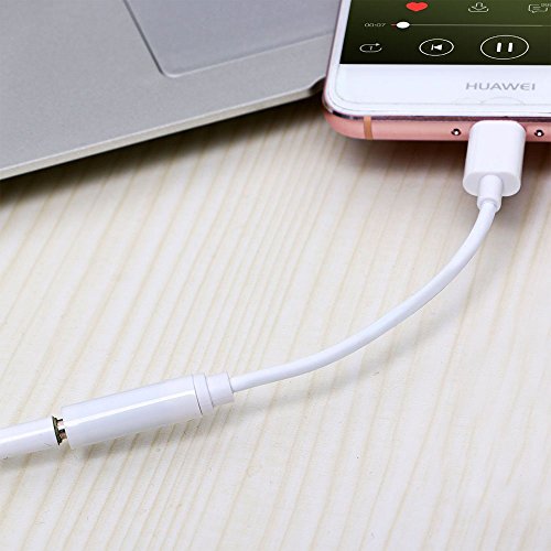 COZY Type C to 3.5mm Headphone Jack Adapter for Moto Z, Stouch Moto Z Type C Port to 3.5mm Female Audio Jack Headphone Cable Adapter for Motorola Moto (2 Pack)