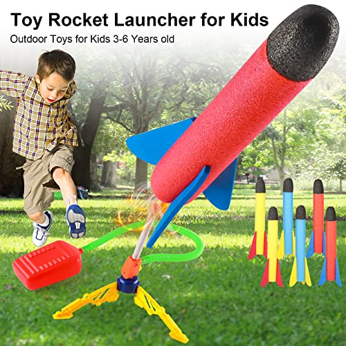 FUTOLIK Toy Rocket Launcher for Kids Shoots Up to 120 Feets with Sturdy