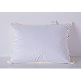 Eastwarmth Goose Down Feather Pillows Standard Size One Pillow 100% Cotton Classic White Supportive Cool Bed Pillows for Back Side Stomach Sleepers