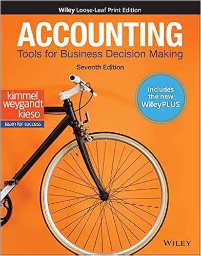  Accounting Tools For Business Decision Making Wileyplus Card With Loose Leaf Set 9781119598367 Kimmel Paul D Weygandt Jerry J Kieso Donald E Books