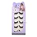 Makeup Black Cross False Eyelashes 5 Pairs Cosmetic Thick Fake Eye Lash Natural Eye Long Lashes Extension