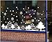 TOTOMO #W303 White Forest Christmas Window Decals Stickers Decor Clings Wall Decoration