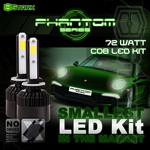 Stark Phantom Series 66W Fog Light Conversion Kit - 8000LM - 6000K Crystal White - Bulb Size: 800 Series