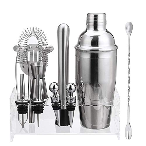 Belleashy Cocktail-Shaker aus Edelstahl, 11-teiliges Set für Kneipe, Bar, Zuhause, Party, Werkzeug für Zuhause, Bars…