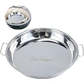 Drip Pan for Big Green Egg Large-Big Green Egg Accessories Replacement Part | Stainless Steel Roasting Pan, Also Fit Weber Kettle Charcoal Grills Kamado, 12.5 inch