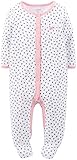 Carter's Baby Girls' Print Footie (Baby) - White/Pink