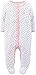 Carter's Baby Girls' Print Footie (Baby) - White/Pink