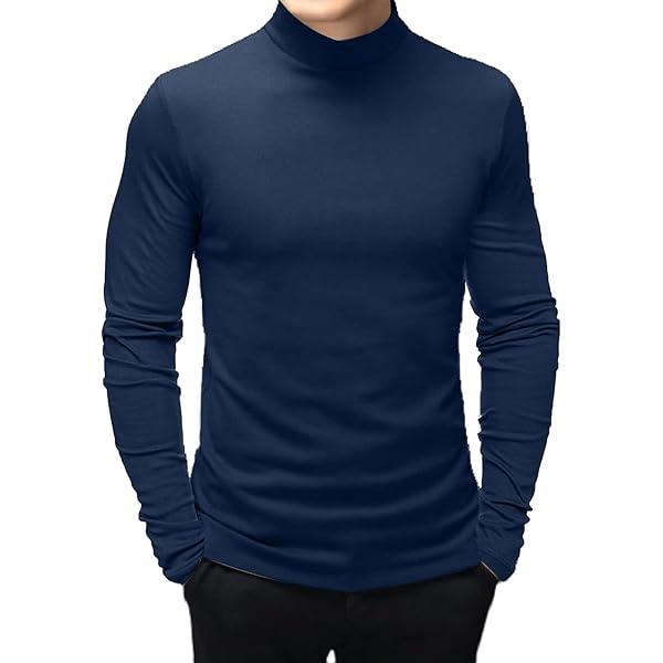 Men's Classic Fit Waffle-Knit Heavy Thermal Shirt (S, Navy) at