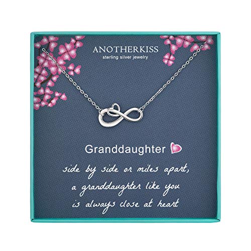 AnotherKiss Gifts for Granddaughter from Grandma, Sterling Silver