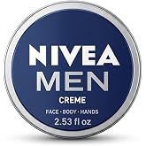 2x Nivea MEN CREME Cream FACE HAND BODY Moisturiser Dry Skin 75ml TIN by Nivea