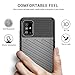Rugged Case for Galaxy A51, Badalink Luxury Galaxy A51 Protective Cover, Textured Flexible TPU Slim Shockproof Case Compatible with Samsung Galaxy A51 - Matte Black