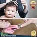 Top Rated Baby Nail Clippers Set with Scissors and Nasal Tweezer in the USA Simple Ergonomic Versatile Unisex Child Toddler Grooming & Healthcare Kit and Shower Gift (Pink)