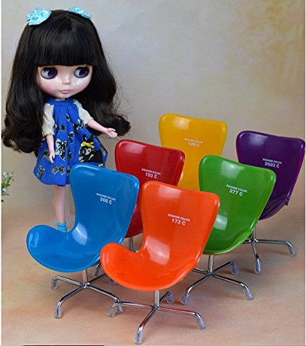 Dollhouse Miniature doll chair doll furniture for monster high doll accessories for Barbie Dolls best gift - Green