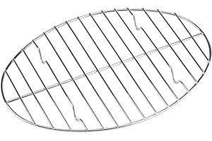 Oval roasting rack,Heavy-Duty Stainless Steel wire rack for roasting pan use,Great for Cooking,Dishwasher Safe & Non-Toxic (1