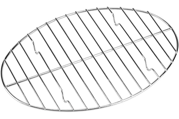 Mlinteach Oval Roasting Rack,Heavy-Duty Stainless Steel Wire Rack for Roasting pan use,Great for Cooking,Dishwasher Safe & No